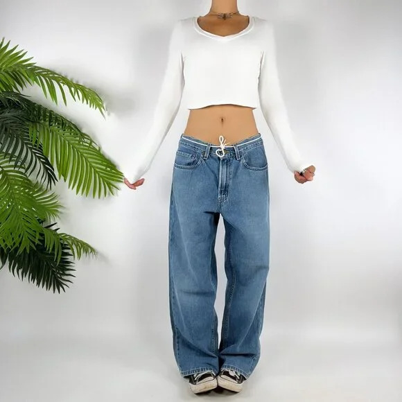 Baggy Low Rise Jeans